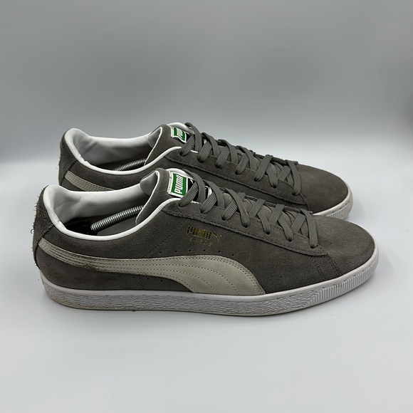 Puma Suede‎ Classic 21 'Steel Grey' Shoes Men’s Sz 14 - Picture 1 of 10